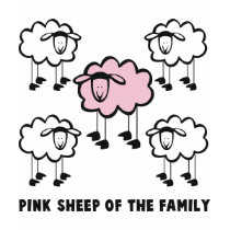 Pink Sheep Of The Family t-shirts by Totallyqueer Pink Sheep Of The Family t-shirts