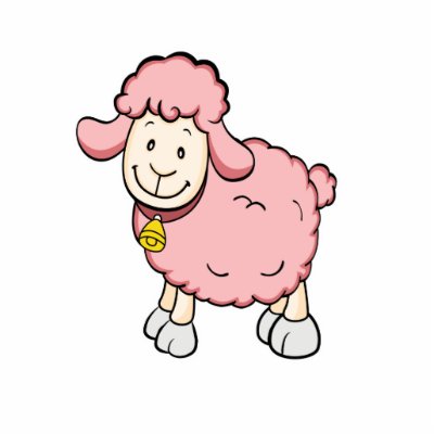 Pink Sheep Cartoon