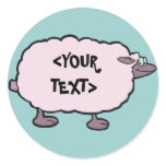 Pink Sheep, <YOUR TEXT> stickers
