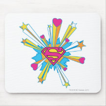 Pink Shield with hearts Mouse Pad