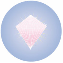 PINK SHINY DIAMOND ACRYLIC CUT OUT