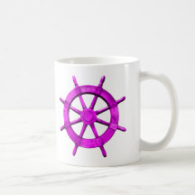 Pink Ships Wheel Mugs