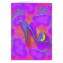 pink shoe cards