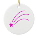 Pink Shooting Star ornaments