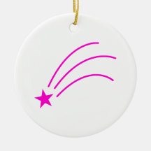 Pink Shooting Star Ornament