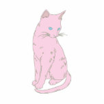 Pink Siamese Cat. Photo Cutout