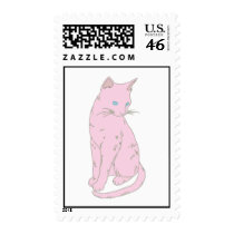 Pink Siamese Cat. Postage