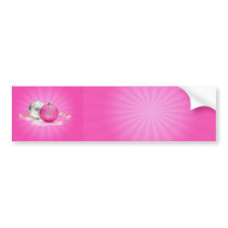PINK & SILVER ORNAMENTS by SHARON SHARPE bumper stickers