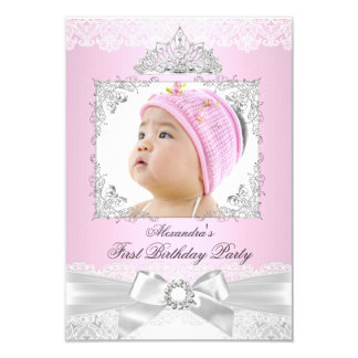 pink princess birthday invitations