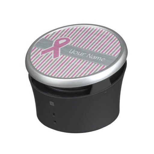 pink silver stripes custom bluetooth speaker zazzle pink silver stripes custom bluetooth speaker zazzle