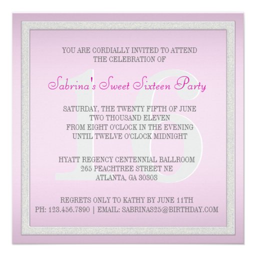 Pink Silver Zebra Invite Ribbon & Jeweled Bow