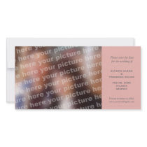 Pink simple wedding save the date announcement photo cards by FidesDesign Pink simple wedding save the date announcement photo cards