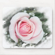 Pink Single Rose Faded and Rubbed mousepad