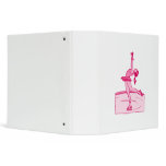 Pink Skater Spin Vinyl Binder