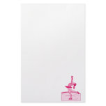 Pink Skater Spin Personalized Stationery