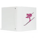 Pink Ski Fast binders