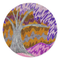 Pink Skies and Purple Trees stickers by eelkat Pink Skies and Purple Trees stickers