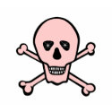 Pink Skull and Cross Bones t-shirts