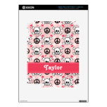 Pink Skull and Crossbones iPad 3 Ski Decal For iPad 3