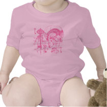 Pink Skull and Key Collage t-shirts by evilinpink Pink Skull and Key Collage t-shirts