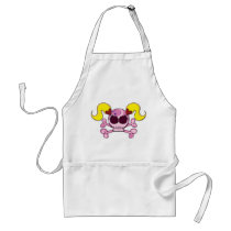 Pink Skull Apron