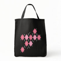 Pink Skull Argyle bags by evilinpink Pink Skull Argyle bags