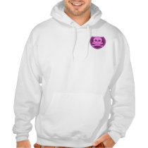 Pink Skull Badge 2-Sided Hoodies