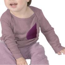 Pink Skull Badge 2-Sided Infant Longsleeve Tee Shirt