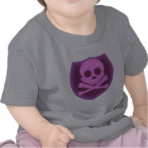 Pink Skull Badge Infant T-Shirt
