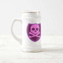 Pink Skull Badge Steins Mug