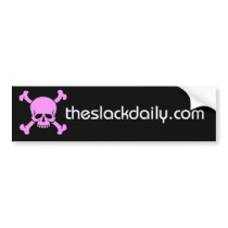 PInk Skull Bumper Sticker bumper stickers