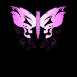 Pink Skull Butterfly t-shirts