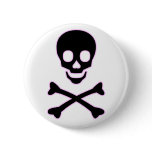 Pink Skull Button buttons