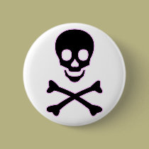 Pink Skull Button