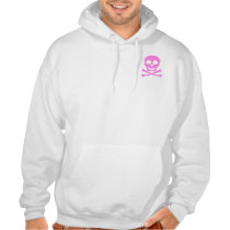 Pink Skull & Crossbones 2-Sided Hoodies