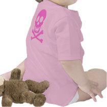 Pink Skull & Crossbones 2-Sided Infant Creeper