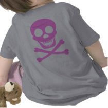 Pink Skull & Crossbones 2-Sided Infant T-Shirt