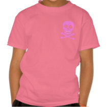 Pink Skull & Crossbones 2-Sided Kids' Shirts