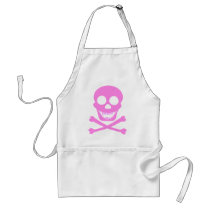 Pink Skull & Crossbones Aprons