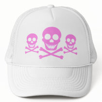 Pink Skull & Crossbones Hats