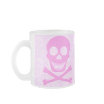 Pink Skull & Crossbones Mugs