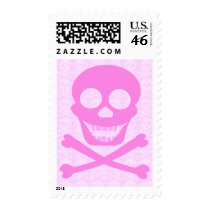 Pink Skull & Crossbones Stamps