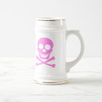 Pink Skull & Crossbones Steins Coffee Mug