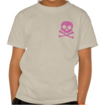 Pink Skull Distressed 2-Sided Kids' Shirts