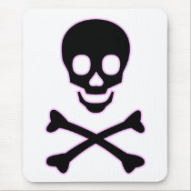 Pink Skull Mousepad
