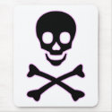 Pink Skull Mousepad