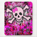 Pink Skull Mousepad mousepads