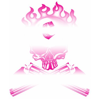 PINK SKULL T-shirt by explosiveinc