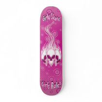 Pink Skull Skateboard