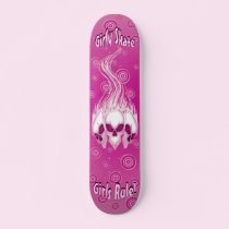 Pink Skull Skateboard